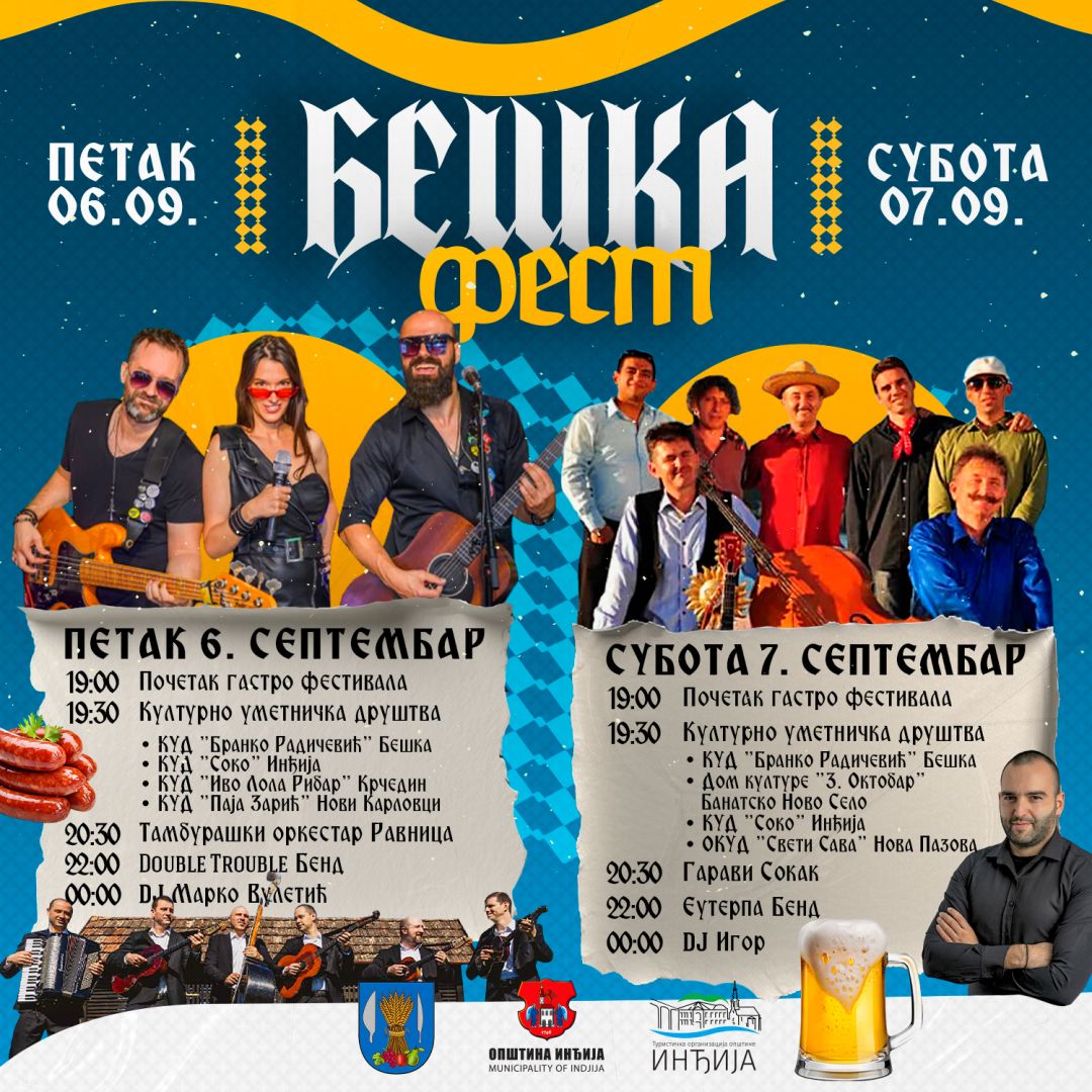 beska fest, indjija