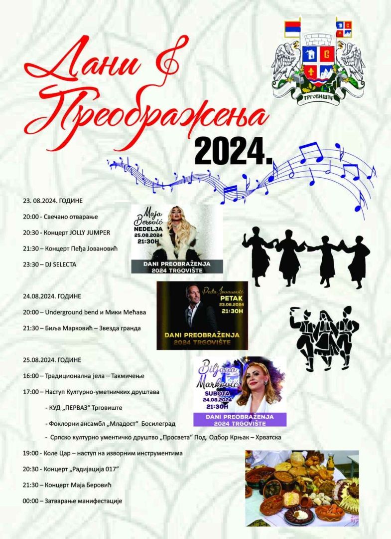 dani preobrazenja, trgoviste