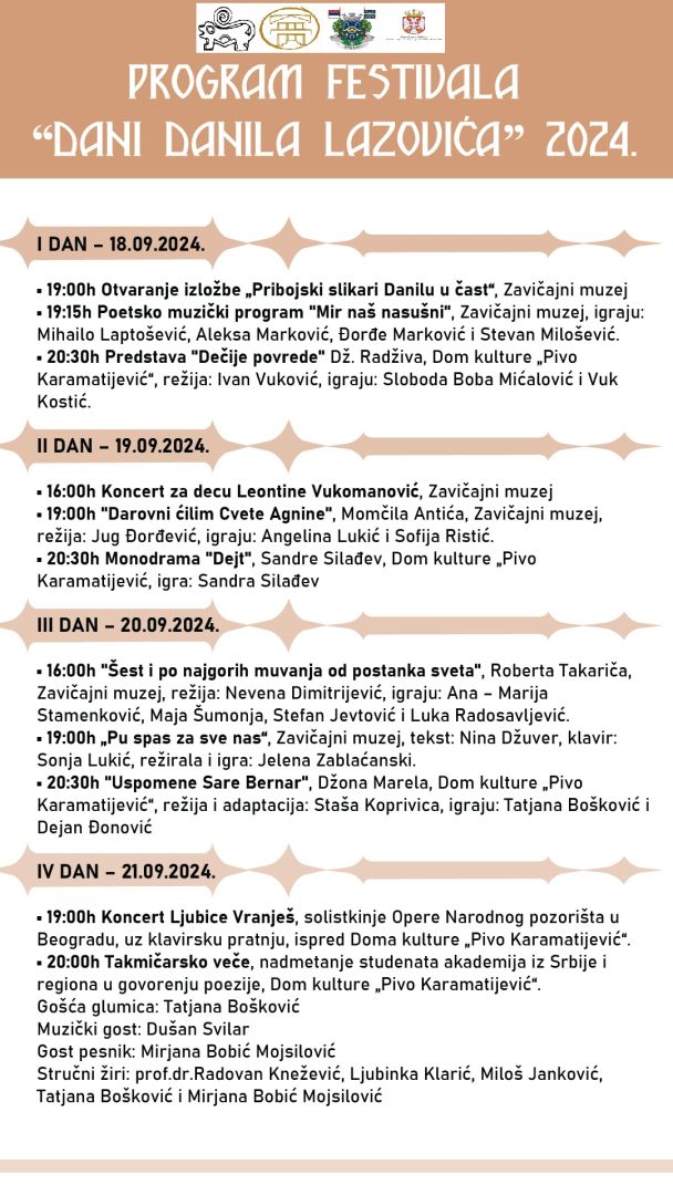 dani danila lazovica, priboj