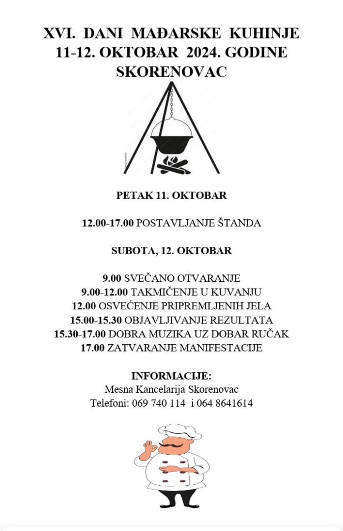 dani madjarske kuhinje, kovin