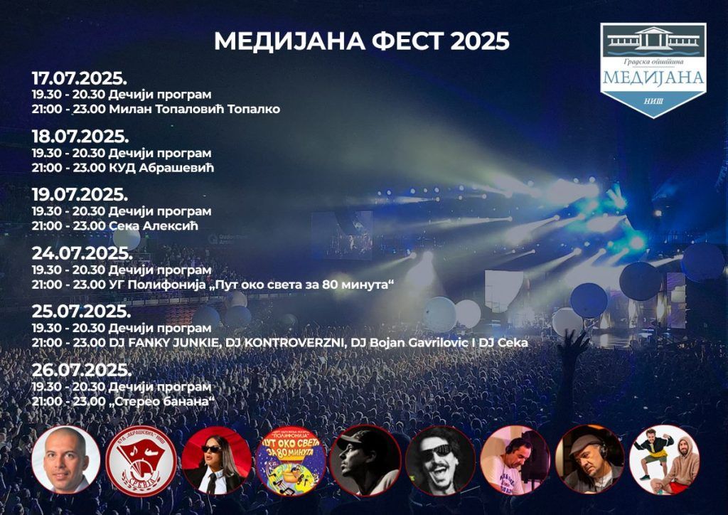 medijana fest, nis