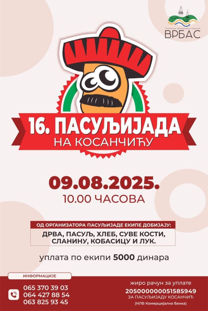 pasuljijada, kosancic, vrbas