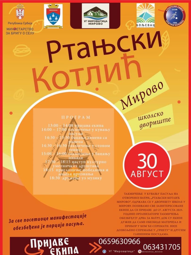 rtanjski kotlic, mirovo, boljevac